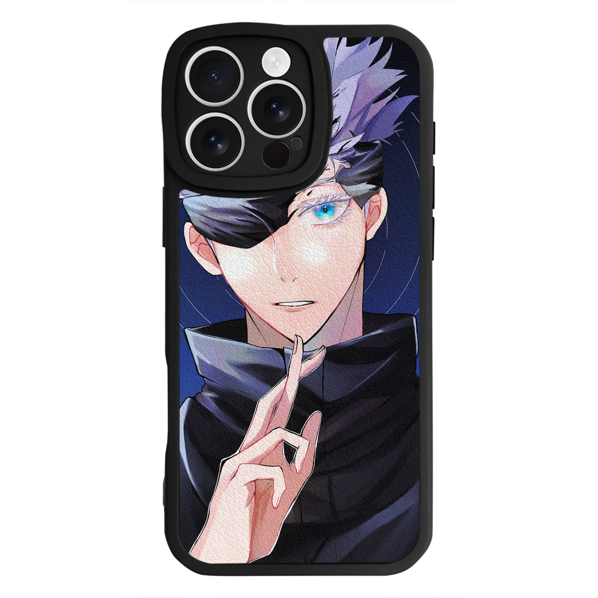 （画像用） 呪術廻戦 Jujutsu Kaisen 【iPhone 16シリーズ対応】シリコンスマホケース（レザー調） 材質：シリコン